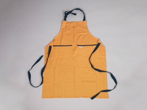 Yellow & Aqua large full apron by Sterck